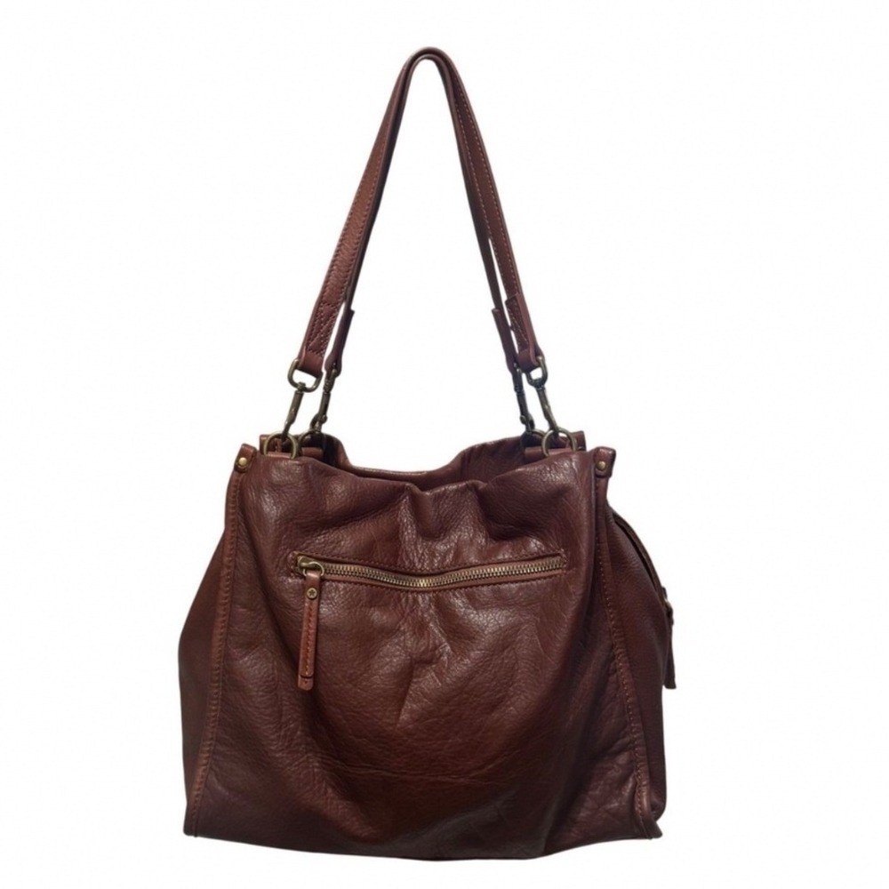 American Leather Co Lenox Satchel Women OS Cordovan Excellent Triple Entry Bag - Picture 4 of 16
